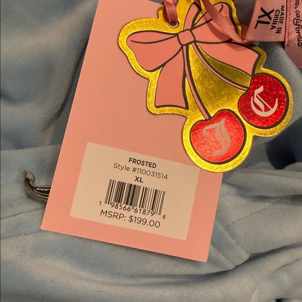 Juicy Couture Velour Tracksuit in Frosted Blue. - Picture 10 of 10